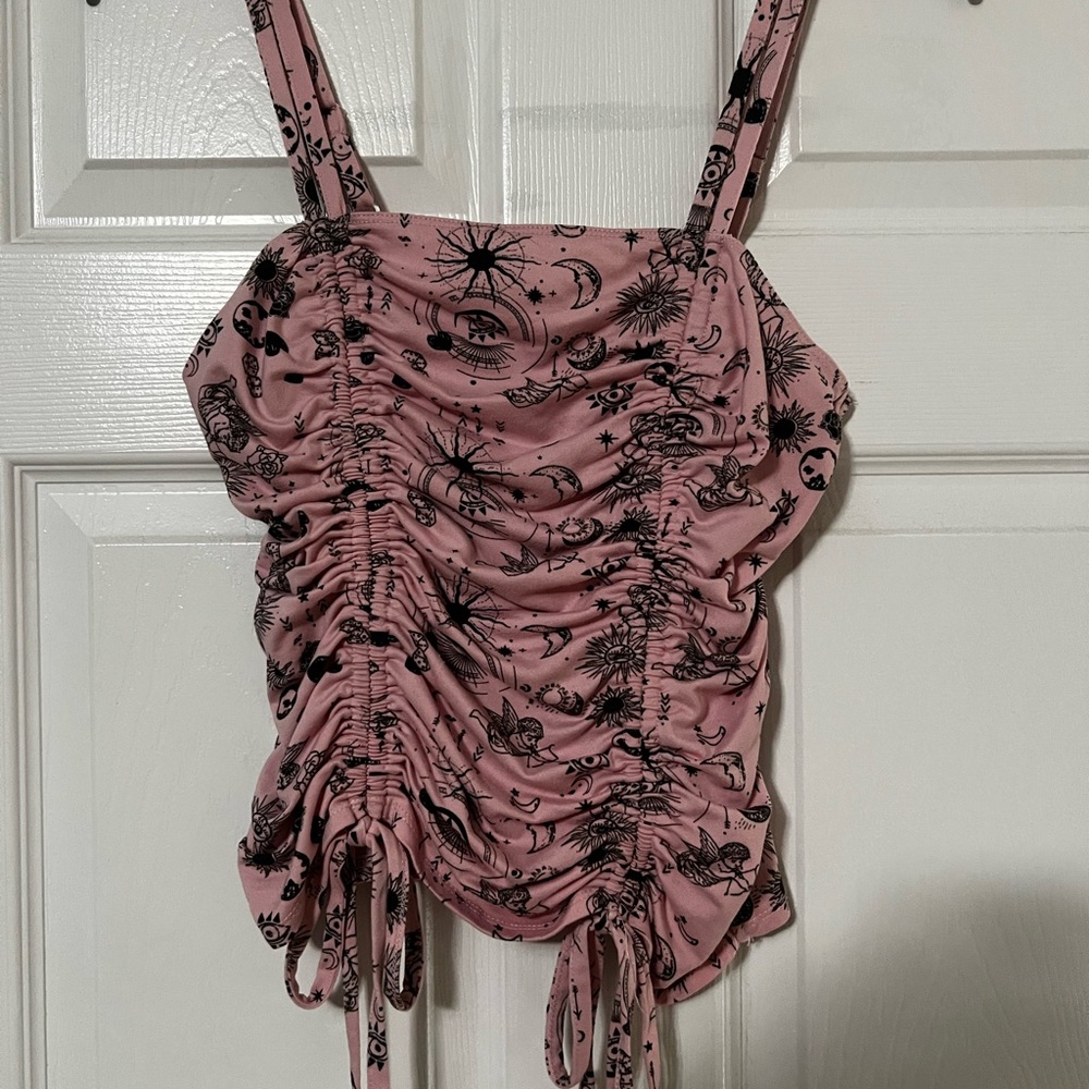 Pink Ruched Women’s Top